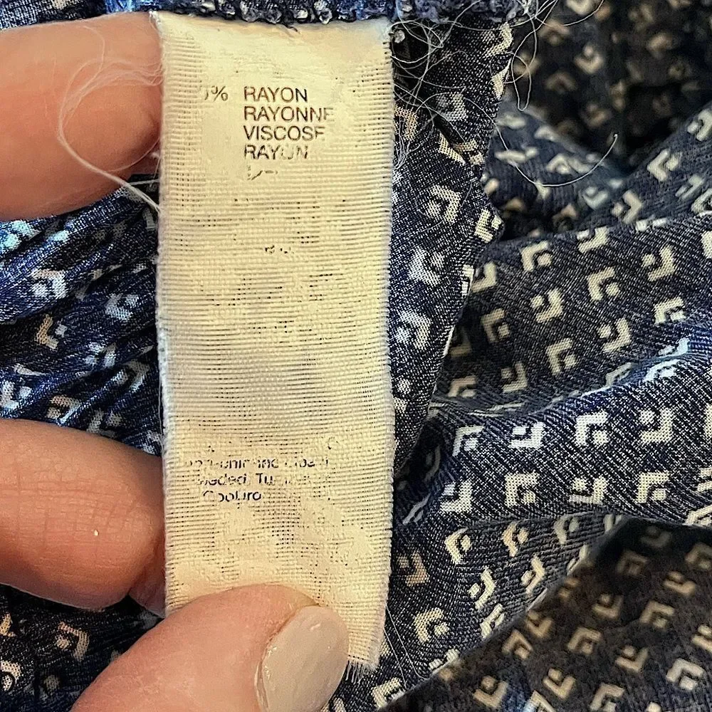 Gap Kids Navy & White Print spaghetti Strap Jumper XL Junior Girls